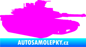 Samolepka Tank 002 pravá M1 Abrams Fluorescentní růžová