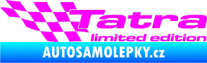 Samolepka Tatra limited edition levá Fluorescentní růžová