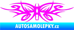 Samolepka Tetování 111 motýl Fluorescentní růžová