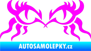 Samolepka Tetování 183 oči Fluorescentní růžová