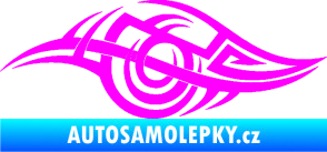 Samolepka Tetování 208 levá Fluorescentní růžová