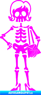 Samolepka The Bone Family Máma Fluorescentní růžová