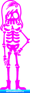 Samolepka The Bone Family Slečna Fluorescentní růžová