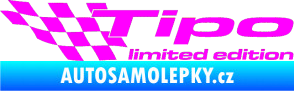 Samolepka Tipo limited edition levá Fluorescentní růžová