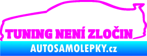 Samolepka Tuning není zločin 001 Fluorescentní růžová