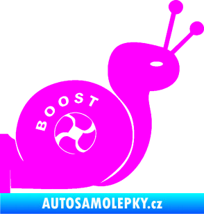 Samolepka Turbo šnek 003 pravá Fluorescentní růžová