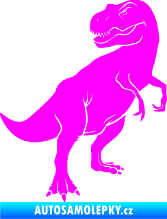 Samolepka Tyrannosaurus Rex 004 pravá Fluorescentní růžová