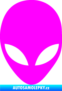 Samolepka UFO 002 Fluorescentní růžová