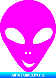 Samolepka UFO 004 pravá Fluorescentní růžová