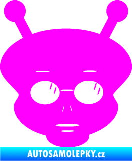 Samolepka UFO 007 pravá Fluorescentní růžová