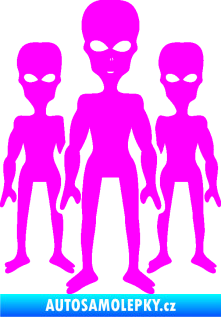 Samolepka Ufoni Fluorescentní růžová