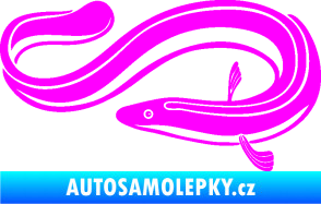 Samolepka Úhoř 001 levá Fluorescentní růžová