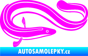 Samolepka Úhoř 001 pravá Fluorescentní růžová