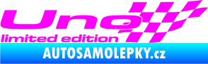 Samolepka Uno limited edition pravá Fluorescentní růžová