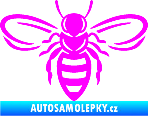 Samolepka Včela 002 Fluorescentní růžová