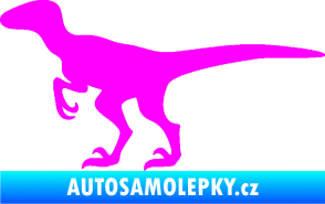 Samolepka Velociraptor 001 levá Fluorescentní růžová