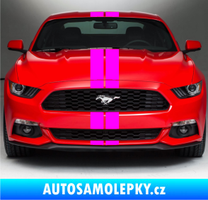 Samolepka Viper pruhy 10 cm (dva stejně široké) Fluorescentní růžová