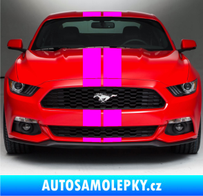 Samolepka Viper pruhy 14 cm (dva stejně široké) Fluorescentní růžová