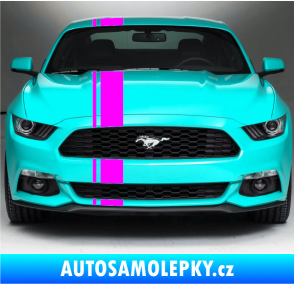 Samolepka Viper pruhy 2 cm + 12 cm Fluorescentní růžová