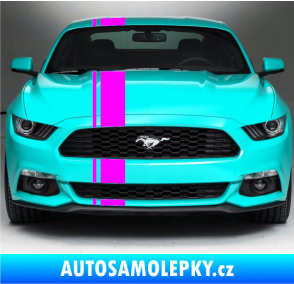 Samolepka Viper pruhy 2 cm + 13 cm Fluorescentní růžová