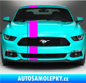 Samolepka Viper pruhy 2 cm + 15 cm Fluorescentní růžová