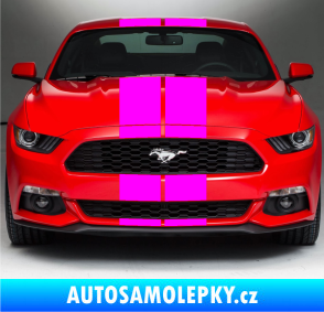 Samolepka Viper pruhy 20 cm (dva stejně široké) Fluorescentní růžová