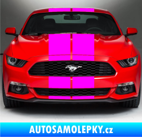 Samolepka Viper pruhy 24 cm (dva stejně široké) Fluorescentní růžová