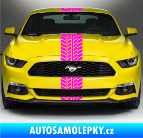 Samolepka Viper stopa 001 24 cm Fluorescentní růžová