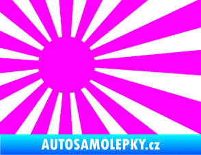 Samolepka Vlajka Japonsko 002 levá JDM Fluorescentní růžová