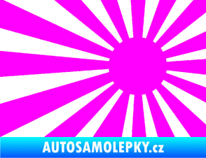 Samolepka Vlajka Japonsko 002 pravá JDM Fluorescentní růžová