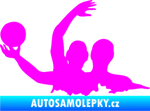 Samolepka Vodní pólo 001 levá Fluorescentní růžová