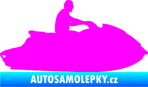 Samolepka Vodní skútr 003 pravá Fluorescentní růžová