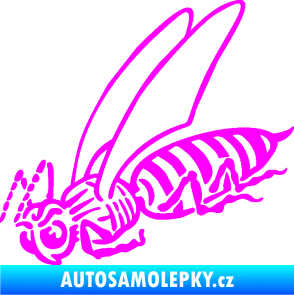 Samolepka Vosa 004 levá Fluorescentní růžová