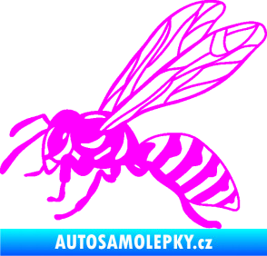 Samolepka Vosa 006 levá Fluorescentní růžová
