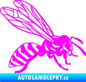 Samolepka Vosa 006 pravá Fluorescentní růžová