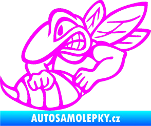 Samolepka Vosa levá Fluorescentní růžová