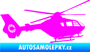 Samolepka Vrtulník 006 pravá Fluorescentní růžová