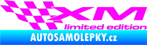 Samolepka Xm limited edition levá Fluorescentní růžová