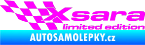 Samolepka Xsara limited edition levá Fluorescentní růžová