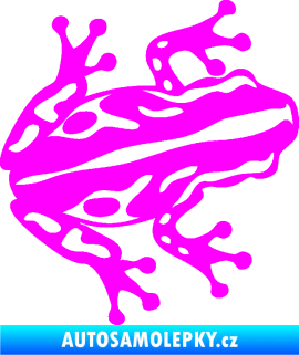 Samolepka Žába 002 pravá Fluorescentní růžová