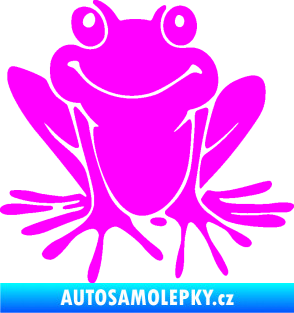 Samolepka Žába 008 levá Fluorescentní růžová