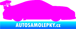 Samolepka Závodní auto 001 pravá Fluorescentní růžová