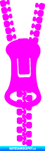 Samolepka Zip 001 levá Fluorescentní růžová