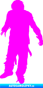 Samolepka Zombie 001 levá Fluorescentní růžová