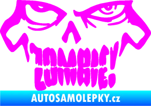 Samolepka Zombie 003 Fluorescentní růžová