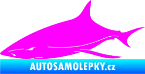 Samolepka Žralok 008 levá Fluorescentní růžová