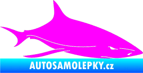 Samolepka Žralok 008 pravá Fluorescentní růžová