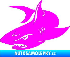 Samolepka Žralok 012 levá Fluorescentní růžová