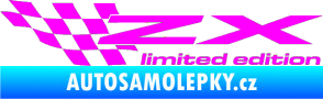 Samolepka ZX limited edition levá Fluorescentní růžová