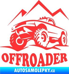 Samolepka 4x4 Offroader levá světle červená